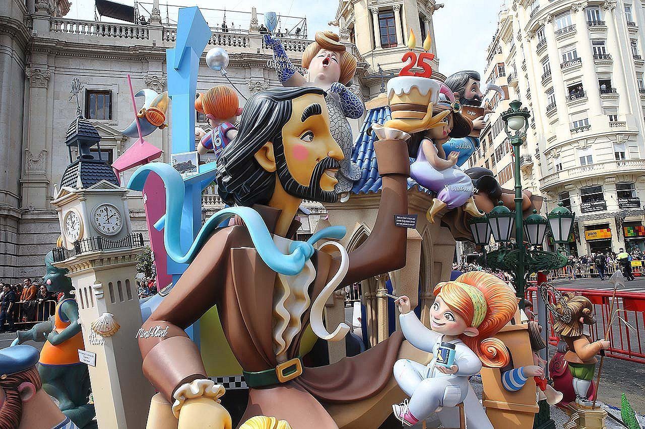 Falla example during the festival